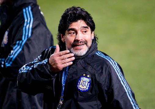Diego Maradona, förbundskapten Argentina