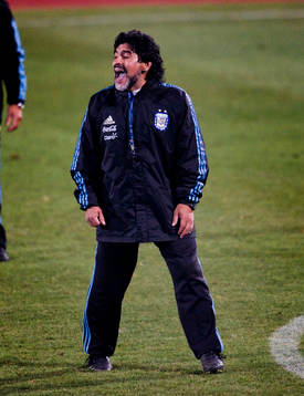 Diego Maradona, förbundskapten Argentina
