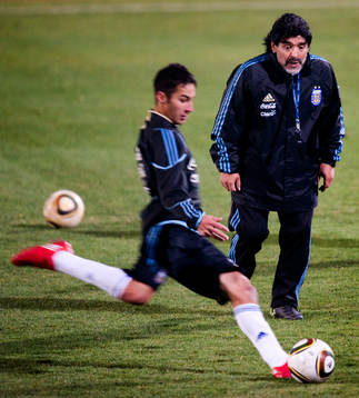 Diego Maradona, förbundskapten Argentina