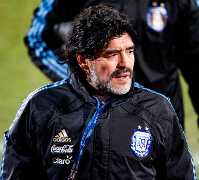 Diego Maradona, förbundskapten Argentina