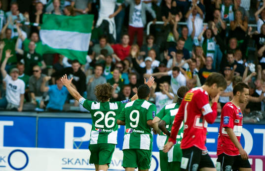 Simon Helg, Hammarby, jubel