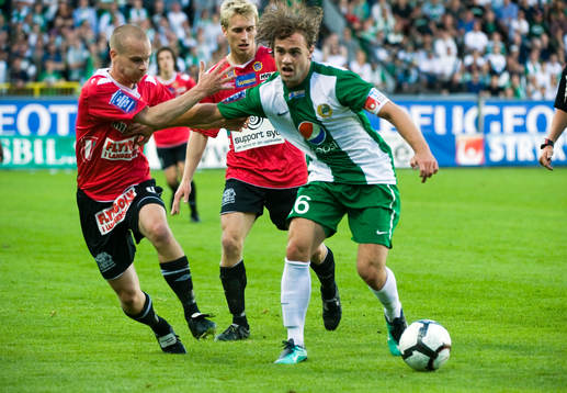 Fredrik Svanbäck, Thomas Raun, Landskrona och Simon Helg,