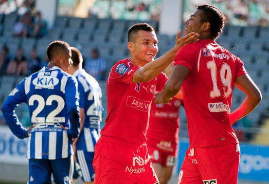 Emin Nouri klappar om Ricardo Santos, Kalmar