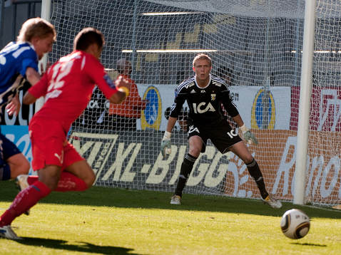 Marcus Sandberg, målvakt IFK Göteborg, gör sin första