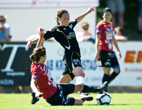 Fotboll, dam, damallsvenskan, Kristianstad - Kopparbergs /