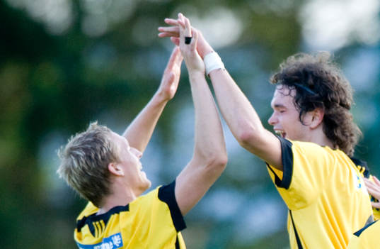 Mål, måljubel, Bobby Alm Nilsson och Filip Thurn,