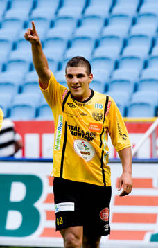Mostapha El Kabir, Mjällby, jubel
