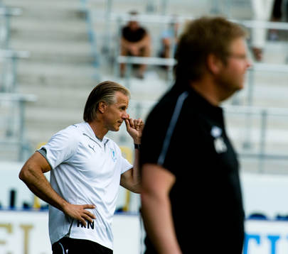 Roland Nilsson, tränare, Malmö och Peter Swärdh,