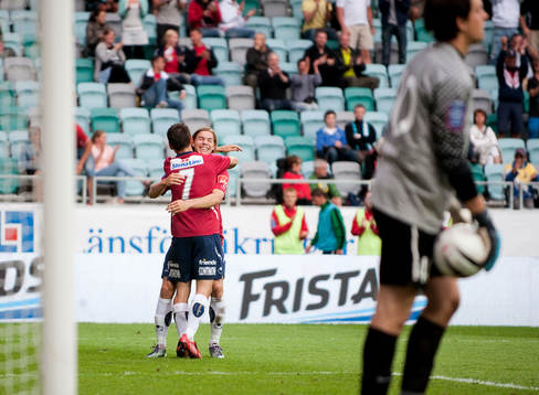 Björn Anklev, Danny Ervik, Örgryte, jubel