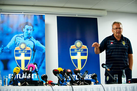 Zlatan Ibrahimovic och Erik Hamrén