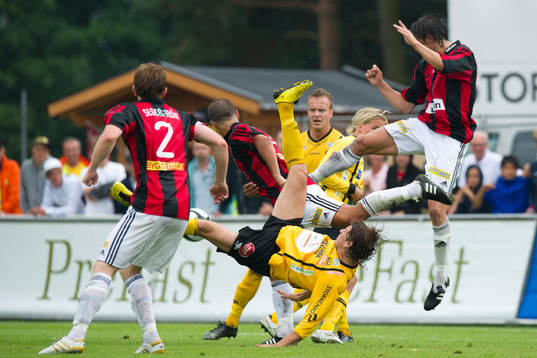 Peter Gitselov och Marcus Ekenberg, Mjällby, Pontus