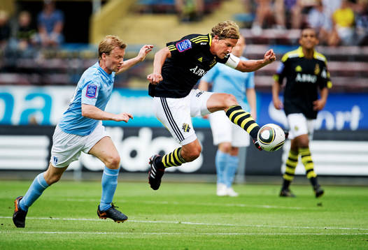 Daniel Larsson, Malmö, och Daniel Tjernström, AIK