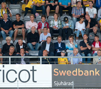 Förbundskapten Erik Hamrén och Jörgen Lennartsson
