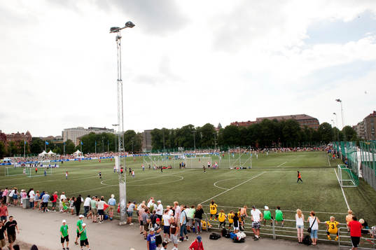 Utsikt över Heden i Göteborg, Hjärtat i Gothia Cup