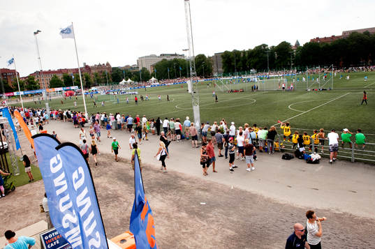 Utsikt över Heden i Göteborg, Hjärtat i Gothia Cup