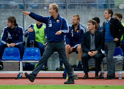 Det pekar uppåt, Lennart Wass, tränare, Djurgården, glad