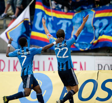 0-1, Philip Hellquist, som grattas av Kennedy Igboananike