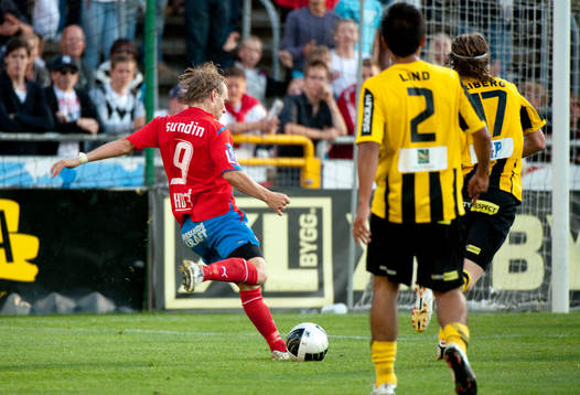 Erik Sundin, Helsingborg gör 2-1