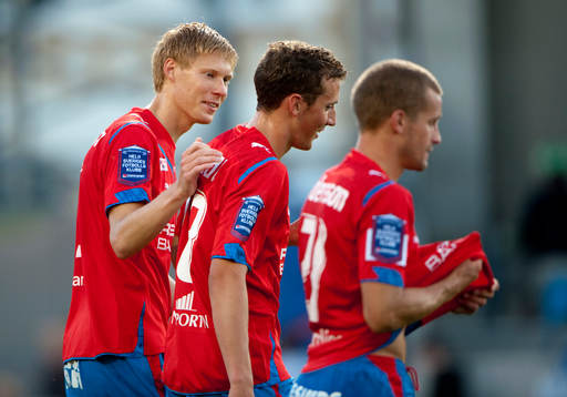 Markus Holgersson, Helsingborg pratar med Alexander Gerndt