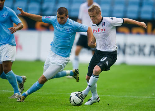 Guillermo Molins, Malmö och Damien Duff, Fulham