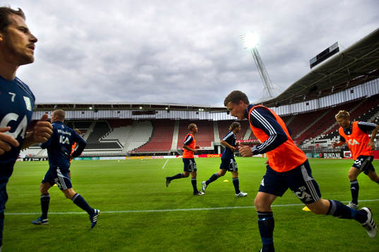 IFK värmer på matcharenan