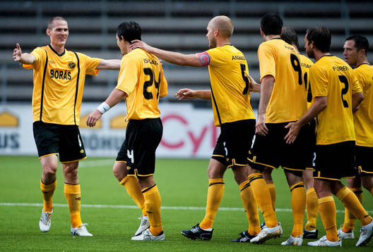 Stefan Ishizaki, Elfsborg, gör 1-0. Jubel
