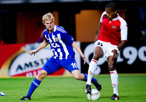 Erik Lund, Göteborg, Charlison Benschop. AZ Alkmaar