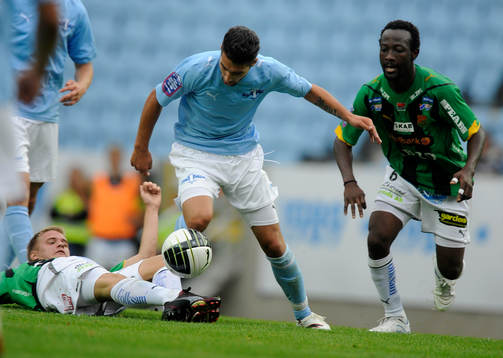 Jimmy Durmaz, Malmö, Jonas Lindberg och Reuben Ayarna, Gais