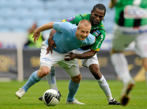 Daniel Larsson, Malmö och Richard Ntomba Ekunde, Gais