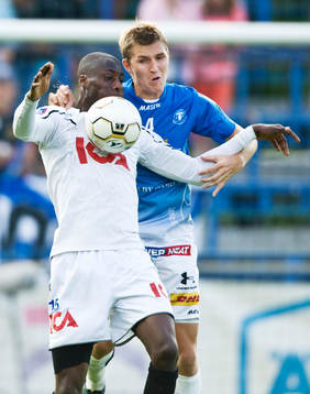 Joe Sise, Halmstad och Peter Abelsson, Trelleborg