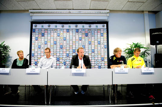 Fotboll, Europa League, presskonferens