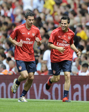Robin Van Persie och Cesc Fabregas