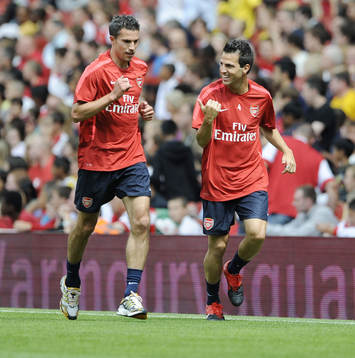 Robin Van Persie och Cesc Fabregas