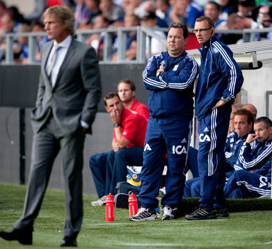 Jonas Olsson och Stefan Rehn, tränare, IFK Göteborg