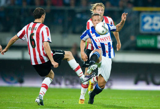 Marcus Berg och Ola Toivonen, PSV Eindhoven, samarbetar
