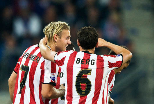 Ola Toivonen och Marcus Berg, glädje, jubel