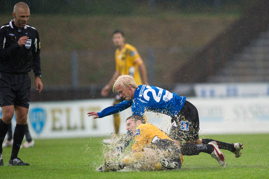 Domare Michael Leréus och Kristoffer Thydell, Halmstad,