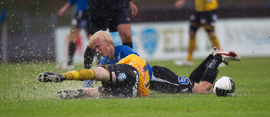 Kristoffer Thydell, Halmstad, och Daniel Mobaeck, Elfsborg