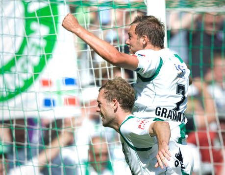 Andreas Granqvist och Nicklas Pedersen, Groningen (Jubel)