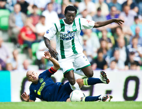 Demy de Zeeuw, Ajax och Oluwafemi Ajilore, Groningen.
