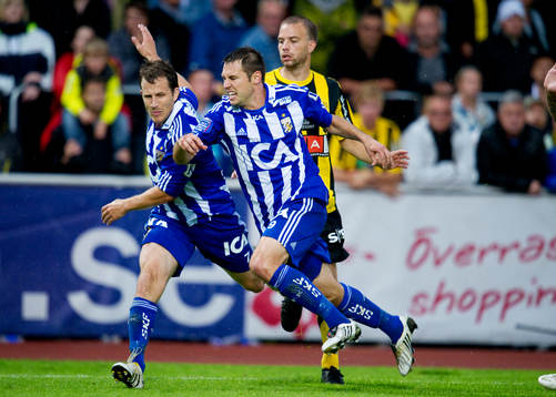 Tobias Hysén, Stefan Selakovic, Göteborg, krockar med