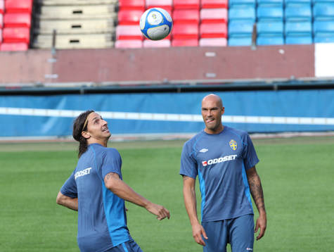 Zlatan Ibrahimovic och Daniel Majstorovic