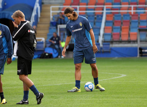 Zlatan Ibrahimovic och Marcus Allbäck, Players Manager