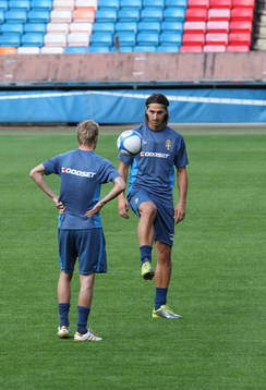 Zlatan Ibrahimovic och Christian Wilhelmsson (Christian