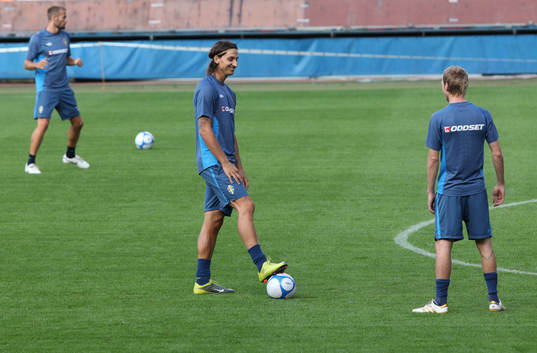 Zlatan Ibrahimovic och Christian Wilhelmsson (Christian