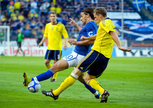 Zlatan Ibrahimovic, Sverige och Christophe Berra, Skottland