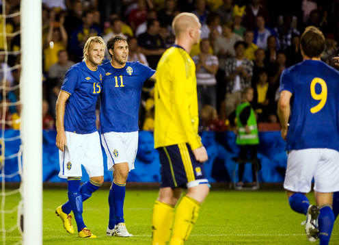 Ola Toivonen och Johan Elmander, Sverige