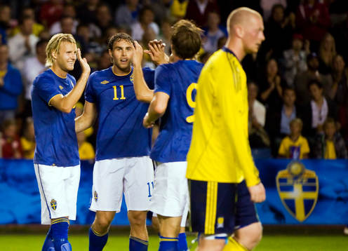 Ola Toivonen och Johan Elmander, Sverige