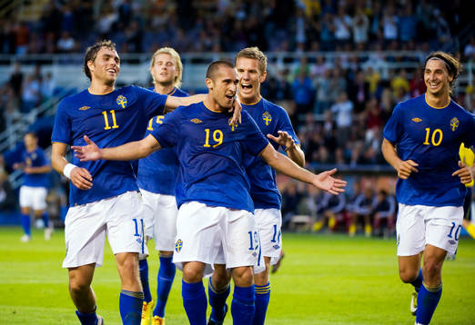 Johan Elmander, Ola Toivonen, Emir Bajrami, Pontus