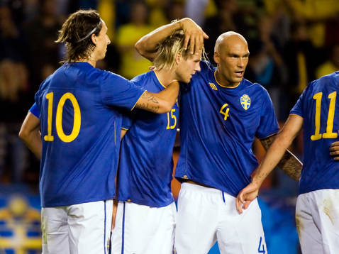 Zlatan Ibrahimovic, Ola Toivonen och Daniel Majstorovic,